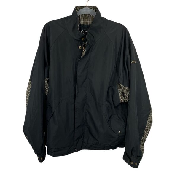 FootJoy DryJoys Golf Wind and Rain Jacket Men's LARGE Black Outerwear Athletic - Picture 1 of 10